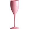 AIOS Avenue's - Set di 6 calici da champagne/prosecco, infrangibili, in policarbonato, colore: rosa