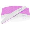 BLESWIN Lima Professionale 100/180 a Doppia Faccia - Set da 12 Pezzi Lavabili per Gel, Acrilico e Unghie Spesse