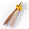 Patisse 425 - Pinze per Toast in Legno di faggio, 18 x 3 cm