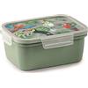 Snips Lunch Box Rettangolare Decoro Tucano, Coperchio con 4 chiusure di sicurezza, 1,50 LT, 21x16,5x8,8, Made in Italy, 0% BPA e phthalate free