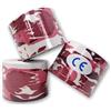 LisaCare Kinesiology Tape - Set di 3 nastri per ginocchia e corpo, senza lattice, motivo mimetico, rosso, 5 cm x 5 m, rotolo (3 rotoli rossi)