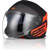 ORIGINE Casco Moto Jet Casco Scooter con Doppia Visiera Omologato ECE 22-06