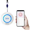 SINGCALL Tuya Wifi Smart Pulsante di Emergenza SOS per Anziani e Bambini e Donne Incinte, Allarme Personale, Pulsante di Chiamata Emergenza Blu, Collegato al Telefono (adatto per ambienti domestici)