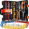 SOMELINE Set di Pinza Crimpatrice Capicorda, 39 Tipi [0,34-6 mm²] Capicorda Elettrici a Crimpare con Spelafili, Faston Connettori, Faston Elettrici, Pinza Capicorda, Pinza per Capicorda