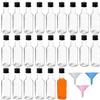 BELLE VOUS Bottigliette per Liquori (48Pz) Mini Bottiglie Alcolici -  Bottigliette Plastica 100 ml Riutilizzabili con Tappi a Vite ed Imbuto - Bottiglie  Liquore Mignon per Matrimoni e Feste : : Casa e cucina