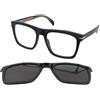 David Beckham DB 7000/CS 807/M9 | Occhiali da Vista con Clip da Sole | Prova Online | Unisex | Plastica | Quadrati | Nero | Adrialenti