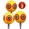 De-bird Sistema repellente antiuccelli - palloni gonfiabili con occhio minaccioso - giallo - 3 pezzi