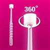 Oralieve Spazzolino da denti e bocca piccolo a 360° (rosa), spazzolino morbido per bocca dolorante, sensibile o secca, spazzolino da denti per bambini a 360 gradi con impugnatura facile - Spazzolino