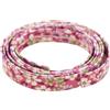 Craftelier - Nastro in ecopelle di fiori per decorare progetti di scrapbooking, biglietti e artigianato | Morbido e flessibile | Larghezza circa 1 cm. Lunghezza circa 1,2 m | Colore rosa