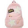 Chagoo Zaino Y2K Kawaii Star per la scuola, zaino alla moda Y2K Star Design, zaino estetico carino di grande capacità (Rosa)