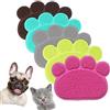 Besthc Tovaglietta cane/gatto a forma di zampa in PVC per ciotola cibo e acqua