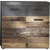 trendteam smart living IndyGD:Ko.GraphitGrauMatera, Fr.Old Wood, ABS.Graphit Grau Matera-NB,GD-Schuhschrank Arredamenti, Bianco, Taglia unica