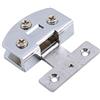 LQUAN 2 pezzi in acciaio inox per porte in vetrocerniere, per armadietti portecerniere, Cerniera della porta del bagno,Cerniera per vetrina,senza fori cerniere in vetro (999)