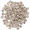 POFET 300pcs 10mm Perline Lettera cubo di Legno Perline quadrate in Legno per Artigianato Fai-da-Te Creazione di Gioielli Giocattoli per Bambini - Multicolore