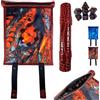 POWER BEAST Dungeon 2 in 1 Borsa Porta Dadi e Tavola Dadi Drago, Vassoio con Set di Dadi, +7 Pezzi Dadi Inclusi, D&D, Dungeons And Dragons, DND, Rpg, Giochi di Ruolo. (FIREDRAGON)