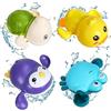 Sinwind 4 Pezzi Giocattoli da Bagno per Bambini, Bambino Giocattoli Bagno, Giocattolo Vasca da Bagno per 1-4 Anni, Giochi Bagnetto Neonato per Neonati Ragazzi Ragazze, Tartaruga Pinguino Granchio Anatra
