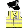 I LOVE FANCY DRESS LTD Costume da polizia per bambini poliziotto - gilet ad alta visibilità, cappello da polizia e distintivo della polizia - kit di abbigliamento ufficiale di polizia (4-6 anni)