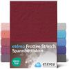 etérea Himmlische Qualität etérea Frottee Lenzuolo con Angoli 140x200-160x200 cm Bordeaux Epaisseur 15-25 cm - 80% Cotone + 20% Poliestere - Oekotex Letto Copripiumino Materasso - Lenzuola 140x200cm - 160x200cm Rosso