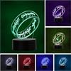 Wolobox - Lampada LED a anello unico, ispirata a Il Signore degli Anelli, cambia colore, USB, luce notturna e decorazione