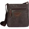 Avirex Collezione Buffalo, Tracolla Piccola, Cross-body BFL 21, Borsa Uomo, Colore Brown