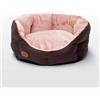 Dog Line Cuccia Orange in cotone e peluche per cani