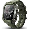 Bengux Smartwatch Uomo Orologio Fitness Militari Smart Watch Tracker, 1.72''HD Full Touch,Impermeabile 5ATM con Contapassi Cardiofrequenzimetro, Activity Tracker 24 modalità Sportivo per Android iOS