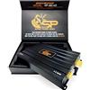 GK SOUND 1 SP AUDIO SP-80.4D amplificatore nero 4 canali classe d 4 x 160 watt rms a 2 ohm spl per bagagliaio cofano auto, 1 pezzo