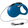 FLEXI BOGDAHN INTERNAT.GmbH&CO Guinzaglio New Classic Blu con Corda - 5 mt Taglia M