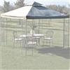 HDcasa Telo di ricambio GAZEBO 3x3mt con airvent colore bianco