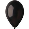 BIG PARTY Palloncino - diametro 26 cm - lattice - nero - Big Party - conf. 25 pezzi (unità vendita 1 pz.)