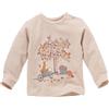 People Wear Organic Maglietta baby a manica lunga in cotone bio Volpe - col. rosa cipria