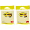 Post-it 27002 Flow Pack Appendibile di Foglietti, 100 Fogli, 72 G/M2, Giallo Canary (Confezione da 2)