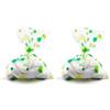 Italpak Buste (Sacchetti) Trasparenti per Alimenti Bubbles 50 pz, Polypropylene, Verde, 9x12,5cm (Confezione da 2)