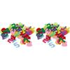 Glorex Numeri per Decorazione, Feltro, Multicolore, 17 x 11,5 x 1 cm, 150 unità (Confezione da 2)