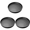 BALLARINI Teglia Forma Pizza Antiaderente, Nero, 32 cm (Confezione da 3)