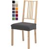 SCHEFFLER-Home Rustico 2 Pezzi, Coprisedili Elasticizzati, Decorazione, Coprisedili in Tessuto Elastico, con Elastico per vestibilità Universale, Rivestimento Elastico - Grigio