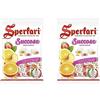 Sperlari - Succose Gran Toffee, Morbide Caramelle Ripiene con Cuore di Frutta, Intenso Sapore di Arancia, Fragola, Limone e Pesca, Sacchetto da 350 G (Confezione da 2)