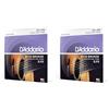 D'Addario Corde Chitarra Acustica | Corde per Chitarra Acustica | Corde Acustica | EJ13 Set Corde Acustica Ej 80 20 Brz Rnd Wnd, 11-52 (Confezione da 2)