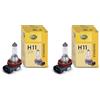 Hella 8GH 008 358-121 Lampadina, H11, Standard, 12V, 55W, Tipo zoccolo PGJ19-2, Scatola, Quantità 1 (Confezione da 2)