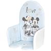 keeeper Cuscino per Seggiolone, Topolino, Adatto per Tutti i Seggioloni, Lena, Blu (Cloudy Blue)