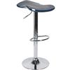 Duo Collection Sgabello da Bar Westgate I, Tessuto a Rete, Blu Scuro Grigio, 25 x 49 x 43 cm