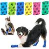 Havenfly Stivali per Cani Monouso, Scarpe per Cani Traspirante Antiscivolo, Bendaggio Autoadesivo, 6 Rotoli Bende Elastiche Adesivo Benda Elastica Autoadesiva Non Tessuto Bendaggio, 5 * 6CM, Taglia S (S)