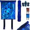 POWER BEAST Dungeon 2 in 1 Borsa Porta Dadi e Tavola Dadi Drago, Vassoio con Set di Dadi, +7 Pezzi Dadi Inclusi, D&D, Dungeons And Dragons, DND, Rpg, Giochi di Ruolo. (ICEDRAGON)