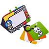 Baby Einstein, Flip For Art, Specchio da pavimento ad alto contrasto con carte da portare con sé, gioco a pancia in su, neonato +
