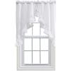 Ellis Curtain Stacey Swag Increspato, Cotone e Poliestere, Bianco, W 38 x L 60 (1 Panels)