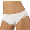 Risveglia I Sensi 6 Slip Donna Cotone Con Pizzo E Vita Bassa