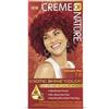Creme of Nature, Argan, colorazione permanente, capelli ricci crespi, olio di argan marocco, copre il 100% dei capelli bianchi (56g), 7.6 intenso rosso