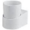 Adatto-M T111018 Portabicchiere murale ABS bianco