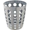 Adatto-M T906402 Gettacarte in plastica traforato grigio 12 litri