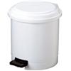 Adatto-M T906503 Pattumiera in plastica bianca a pedale 3 litri (confezione da 12 pezzi)